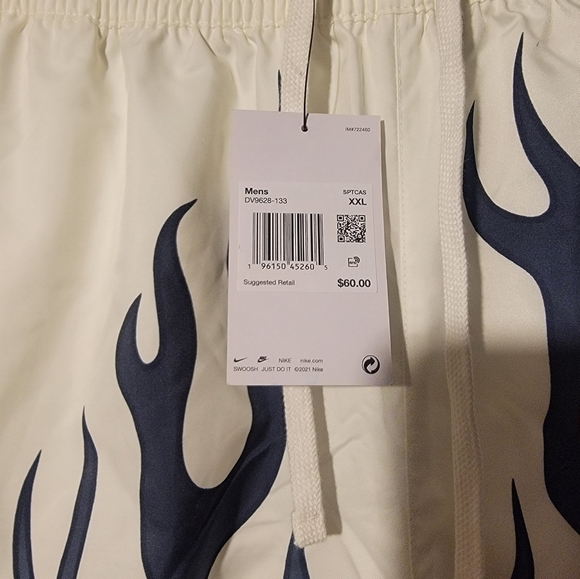 Nike Sportswear Men's NSW Flow Swim Shorts Flames DV9628-133 Size XXL - Picture 4 of 6